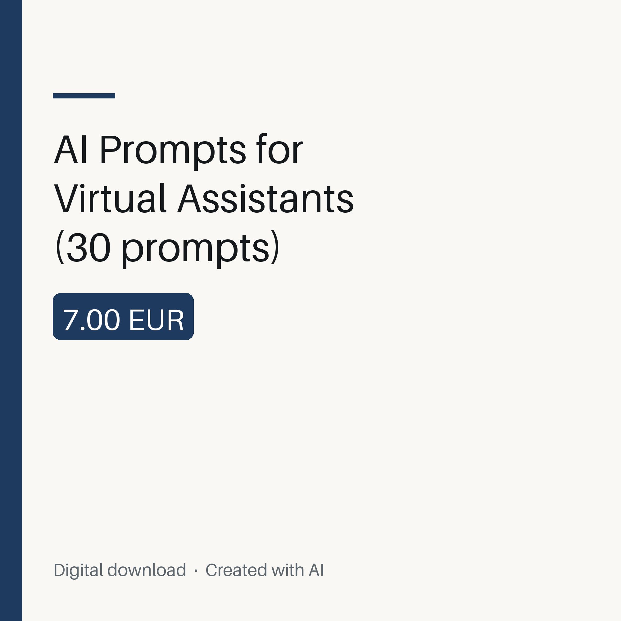 AI Prompts for Virtual Assistants (30 prompts)