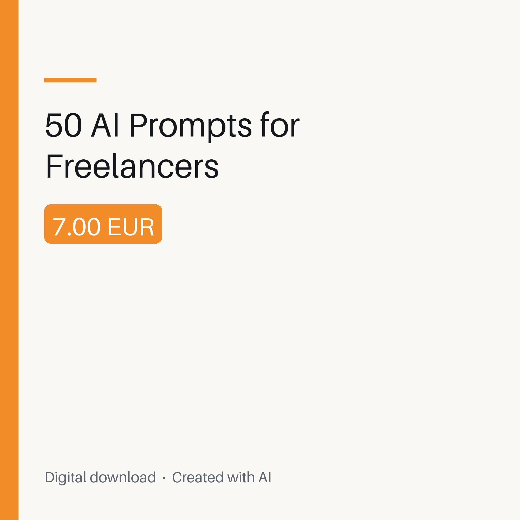 50 AI Prompts for Freelancers